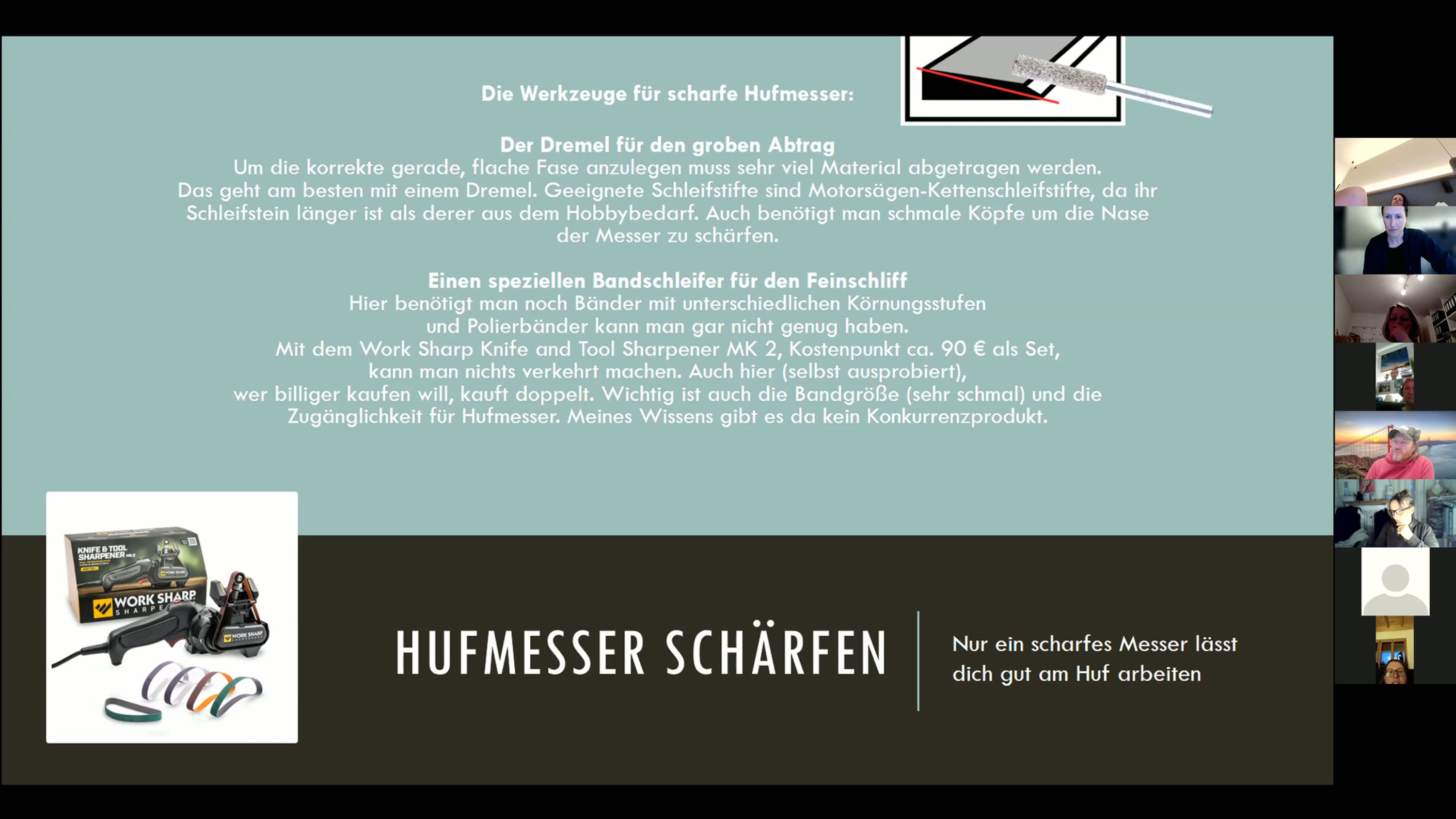 Messer richtig schärfen